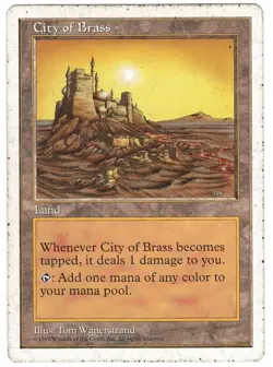 1x City of Brass - 5th Edition - MTG Single - Image 1