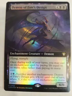 Demon of Fate's Design (Extended Art) Commander Masters Foil - Image 1