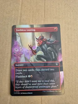Faithless Looting (Borderless) Commander Masters Foil - Image 1
