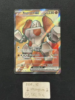 Pokemon Destined Rivals - Regirock Ex - 214/182 - Full Art Rare - M/NM - Image 1