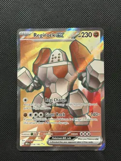 Pokemon Destined Rivals - Regirock Ex - 214/182 - Full Art Rare - M/NM - Image 2