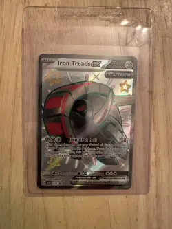 Pokemon Paldean Fates Iron Treads EX SVP 073 Full Art NM/M - Image 1
