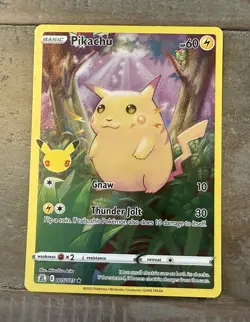 Pikachu - 005/025 Celebrations 25th Anniversary Pokemon TCG / Sword & Shield - Image 1