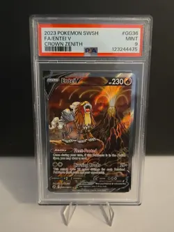 Entei v Crown Zenith Galarian Gallery GG36/GG70 Pokemon TCG PSA 9 Mint - Image 1