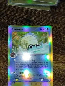 Pokemon Omanyte 70/100 EX Sandstorm Reverse Holo Rare PACK FRESH MINT - Image 4