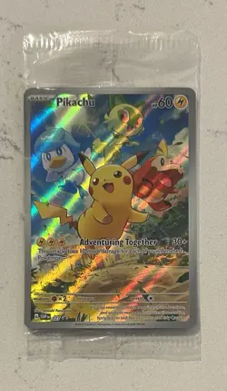 Pokemon Pikachu SVP 027 Scarlet & Violet Paldea Evolved ETB Promo SEALED - Image 1