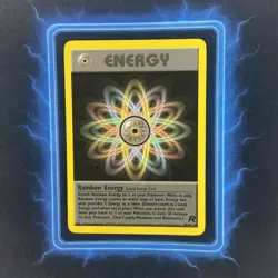 🔥 Rainbow Energy 80/82 🔥 Non Holo Rare Team Rocket Set Pokemon Card WOTC TCG - Image 1