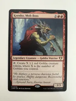 Krenko Mob Boss MTG Magic the Gathering Card NM Near Mint CMM - Image 1