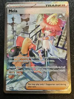 Pokemon TCG Mela Trainer Card Special Illustration Rare 254/182 Paradox Rift - Image 1