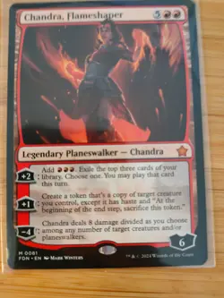 MTG Chandra, Flameshaper 0081 Foundations M/NM Free UK P&P - Image 1