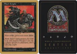 Black Knight - Jakub Slemr - 1997 ~ Near Mint World Championship A MTG Magic Ult - Image 1