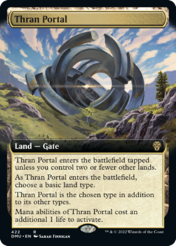 MTG Thran Portal - Foil - Extended Art, Dominaria United, Lightly Played, Englis - Image 1