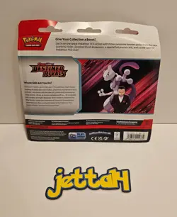 Pokemon Destined Rivals 3-Pack Blister (Zebstrika) - SV10 - BRAND NEW/SEALED! - Image 4