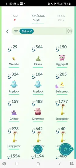 Pokemon Go (Stage 33) Shiny Skiddo ( 55 Shinys )( 1.1 Million Stardust) - Image 3