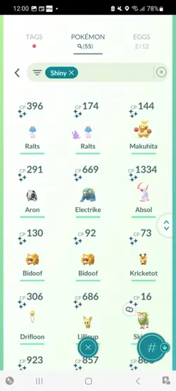 Pokemon Go (Stage 33) Shiny Skiddo ( 55 Shinys )( 1.1 Million Stardust) - Image 5