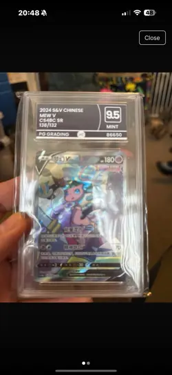 Pokemon TCG S-Chinese Mew V 138/132 CS4bC SR Holo Full Alt Art NM Sword&Shield - Image 1