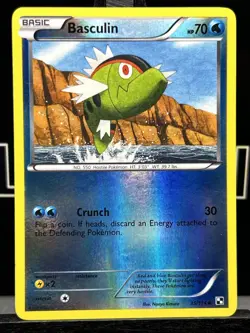Basculin 35/114 Reverse Holo Black & White 1 Base Set Pokemon TCG Uncommon NM - Image 3