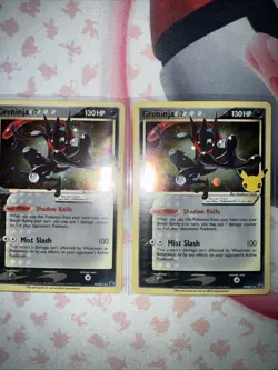 2021 Pokemon SWSH Celebrations Black Star Promo ETB Greninja Holo #SWSH144 x2 - Image 1