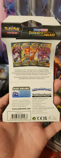 Pokemon TCG | Darkness Ablaze | Sleeved Booster Pack | New Factory Sealed 820650807121 - Image 2