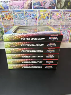 Pokemon TCG: Prismatic Evolutions - Poster Collection Sealed Lot Of 6 W/ Display - Image 5