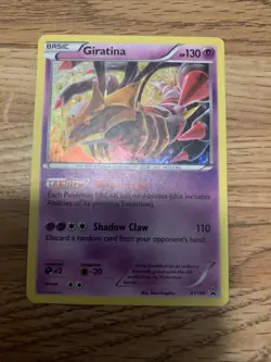 Pokemon Giratina TCG Black Star Holo Promo Card XY184 RARE - Image 1
