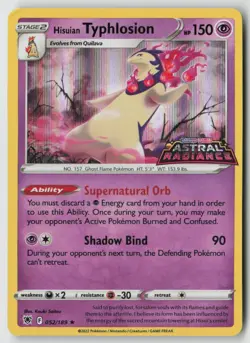 Hisuian Typhlosion - (GameStop Exclusive) 052/189 - Misc Cards - PTCG - DAMAGED - Image 1