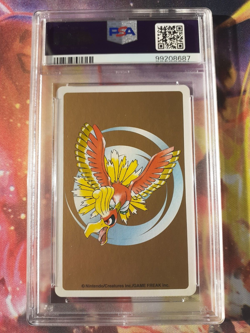 Pokemon Gold Ho-oh Back Growlithe 3 of Spades Poker Deck Playing Card PSA 10 - Image 2