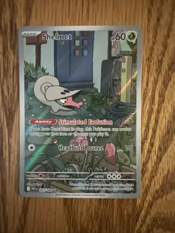 Shelmet 093/086 Holo SV: White Flare Pokemon Card - NM - Image 1