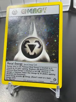 WOTC SWIRL - Metal Energy 19/111 - Neo Genesis Holo Rare Pokemon Card - Image 1