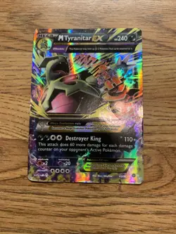 Pokemon TCG Mega M Tyranitar EX Holo Ultra Rare Card Ancient Origins 43/98 - Image 1