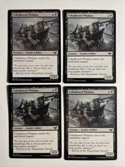 4x Mtg Crimson Vow Unhallowed Phalanx NM/M Magic The Gathering - Image 1