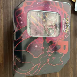 Pokemon TCG Destined Rivals Team Rocket Mewtwo Tin Sealed - Image 1