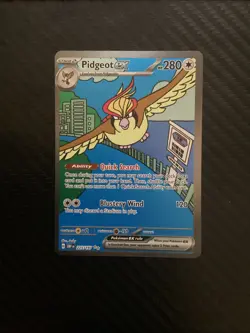 Pidgeot Ex 225/197 Special Illustration Rare Pokemon Obsidian Flames NM - Image 1