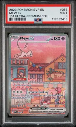 2023 POKEMON SVP EN-SV PROMO 151 ULTRA-PREMIUM COLLECTION #053 MEW EX PSA 9 - Image 1