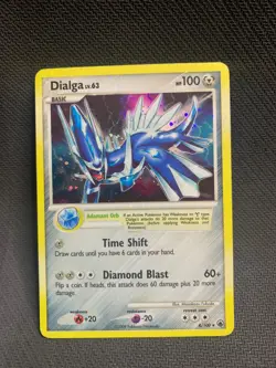 Dialga 4/100 Pokemon TCG Majestic Dawn Holo Rare LP Holo Bleed - Image 1
