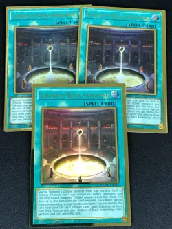 YUGIOH ELDLIXIR OF BLACK AWAKENING MGED-EN049 1ST GOLD X3 (NM) - Image 1
