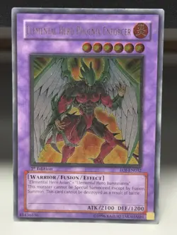 Elemental Hero Phoenix Enforcer (UTR) EOJ-EN032 Enemy of Justice 1st Edition #2 - Image 1