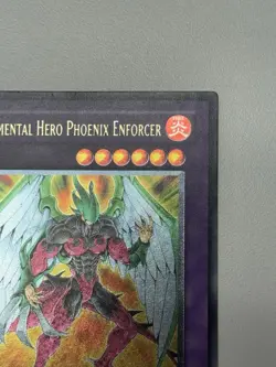Elemental Hero Phoenix Enforcer (UTR) EOJ-EN032 Enemy of Justice 1st Edition #2 - Image 2