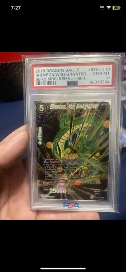 2018 Dragon Ball Super Shenron Wishgranter Card PSA 10 - Image 1
