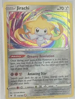 JIRACHI 119 2020 Pokemon Card Vivid Voltage PSA 10 - Image 3