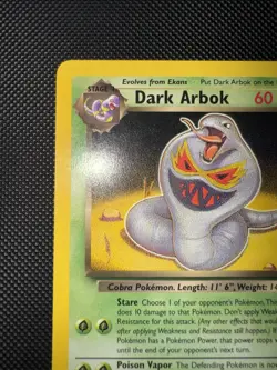 Pokemon Dark Arbok Card 19/82 Non-Holo Rare, Team Rocket Series (LP) - Image 2