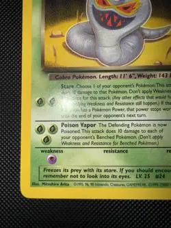 Pokemon Dark Arbok Card 19/82 Non-Holo Rare, Team Rocket Series (LP) - Image 5