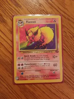 FLAREON (1) Non-Holo - 19/64 - Jungle - Rare - Pokemon Card - LP - 1999 Pokemon - Image 2