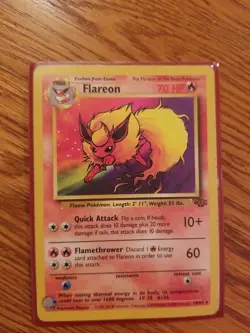 FLAREON (1) Non-Holo - 19/64 - Jungle - Rare - Pokemon Card - LP - 1999 Pokemon - Image 3