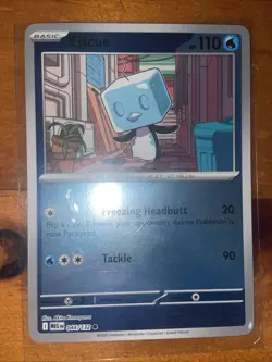 Pokemon TCG Eiscue Reverse Holo Mega Evolutions Rare Card 044/132 NM 2025 - Image 1