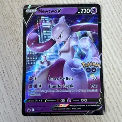 Pokemon Card Mewtwo V SWSH223 Deck Box Black Star Promo NM - Image 1