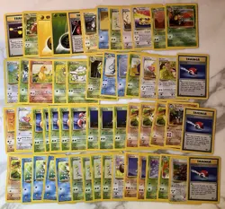 Pokemon 56 Card Lot Base 2 And Jungle LP Lightly Played Charmander Bulbasaur - Image 1