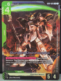 Deathscythe GD01-025 LR Foil Gundam Newtype Rising Card Game XXXG-010 Near Mint - Image 1