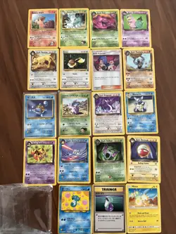 Pokemon Dark Team Rocket Gym Heroes Japanese Card Lot 19 Cards - Image 1