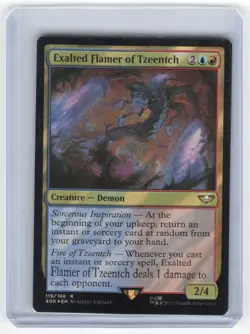 2022 MTG Exalted Flamer of Tzeentch Warhammer 40K Rare Foil #119/168 Surge Foil - Image 1